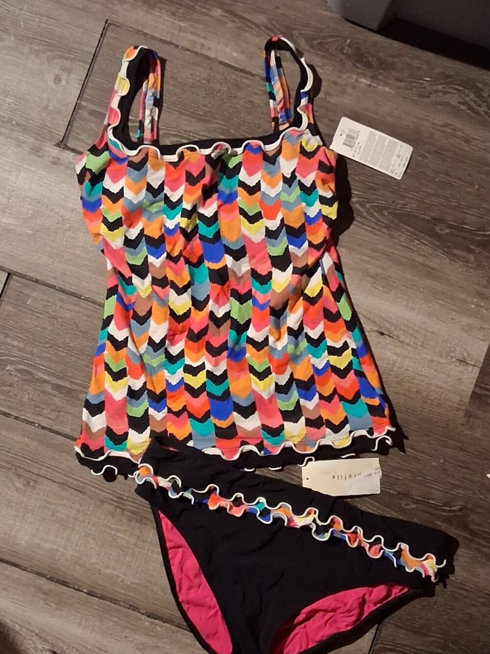 Gottex Profile 40D Cup Tankini Set 12 Bottoms NEW w. Tags D Cup zswimsuit